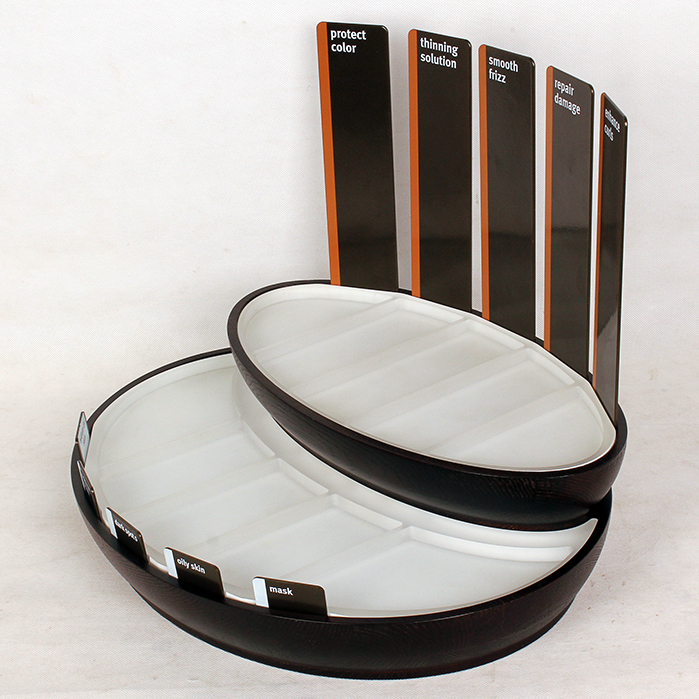 化妝品托盤架 臺面化妝品展示架定做